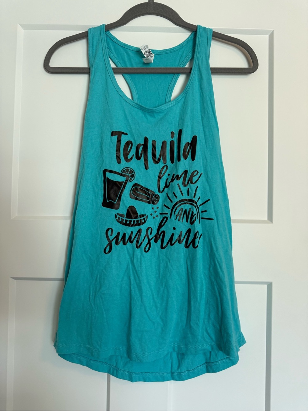 Turquoise 'Tequila Lime & Sunshine' Women's Racerback Tank